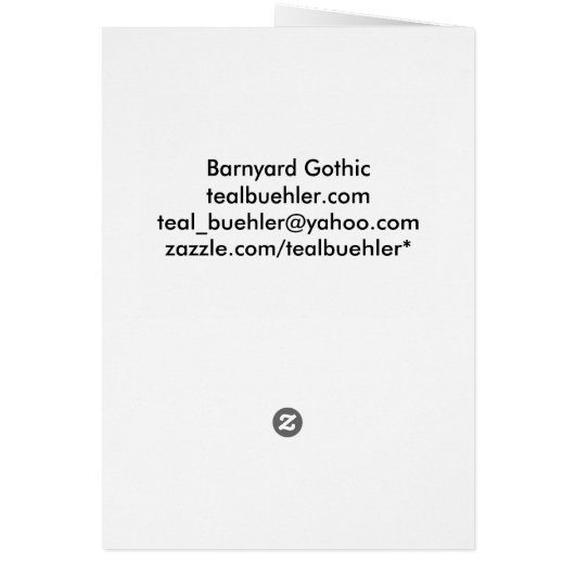 Barnyard Gothic Cards (Back)