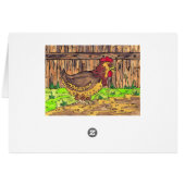 Barnyard Hen Card (Back Horizontal)