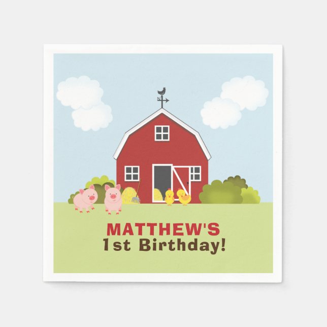 Barnyard Napkins (Front)