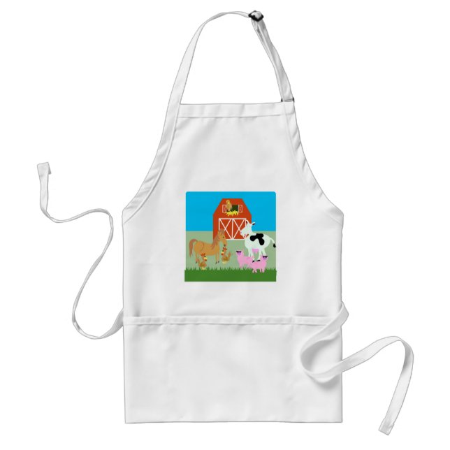 Barnyard Party Adult Apron (Front)