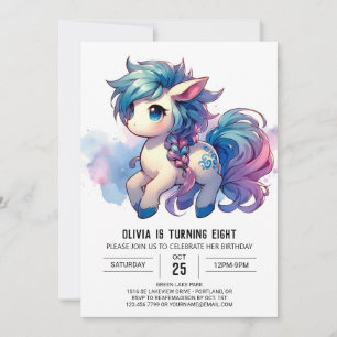 Barnyard Printable Horse Birthday Invitation