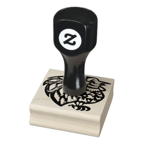 Barnyard Rooster Rubber Stamp