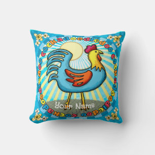 barnyard Rooster Throw Pillow