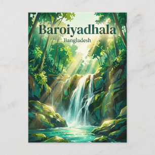Baroiyadhala National Park Bangladesh Postcard