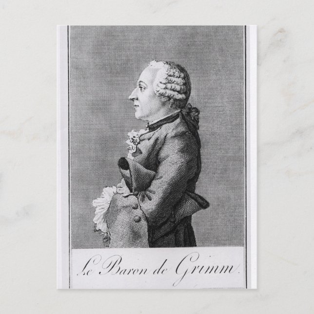 Baron Friedrich Melchior Grimm Postcard (Front)