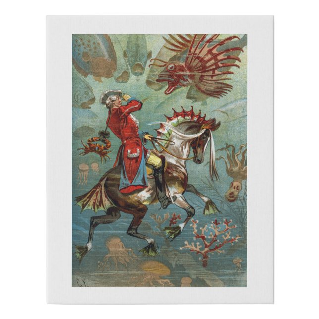 Baron Munchausen Faux Canvas Print (Front)