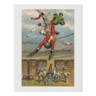 Baron Munchausen Faux Canvas Print