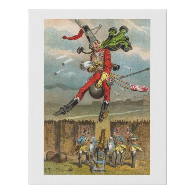 Baron Munchausen Faux Canvas Print (Front)