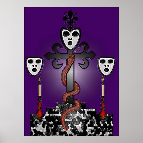 Baron Samedi and the Voodoo Guede Poster