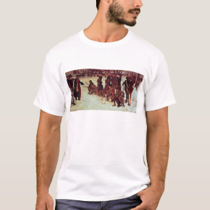 Baron von Steuben drilling American recruits T-Shirt