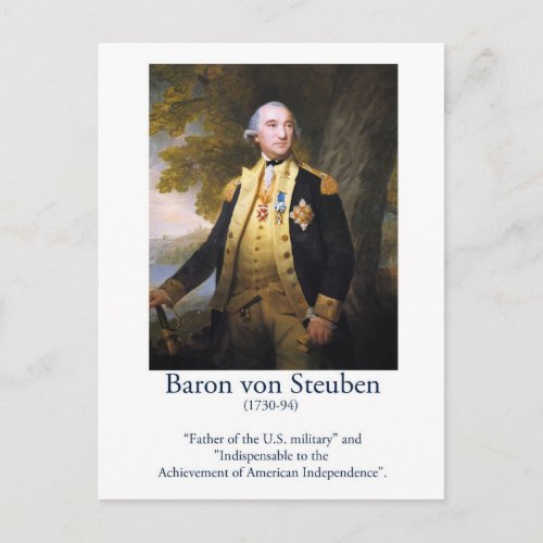 Baron von Steuben _ US Military Postcard