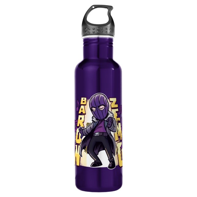 Baron Zemo Dance Groove Stainless Steel Water Bottle (Front)