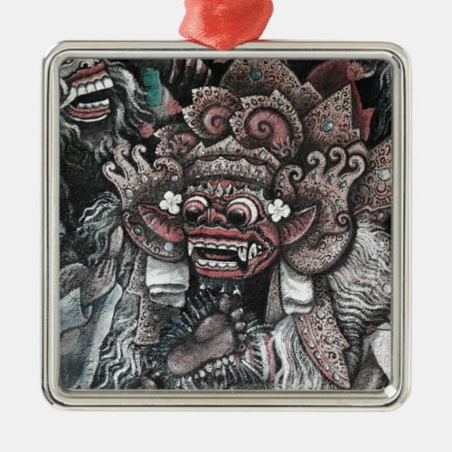 Barong and Rangda Bali Metal Ornament