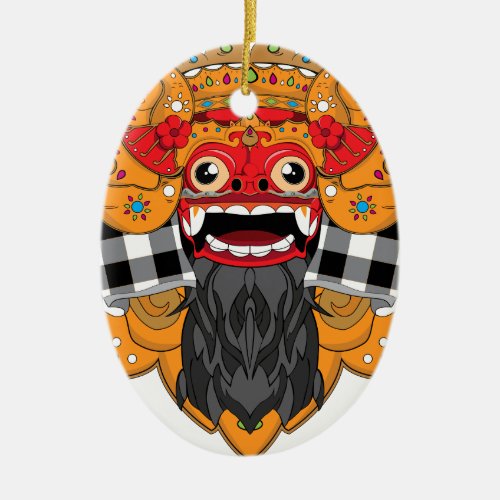 Barong Bali Ceramic Ornament