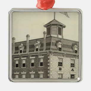 Barons House, Concordia, Kansas Metal Ornament