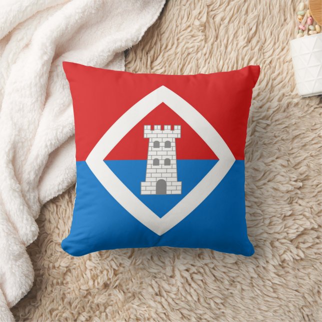 Barony of Caer Mear Populace Badge Throw Pillow (Blanket)