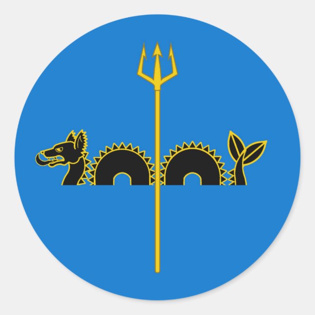 Barony of Calafia Populace Badge Classic Round Sticker (Front)