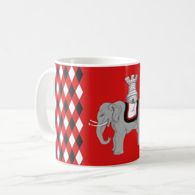 Barony of Cynnabar Populace Badge Coffee Mug (Front Left)