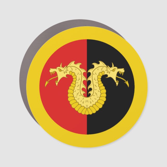 Barony of Dragon's Laire Populace Badge Car Magnet (Front)