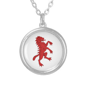 Barony of Dun Carraig Populace Badge Silver Plated Necklace