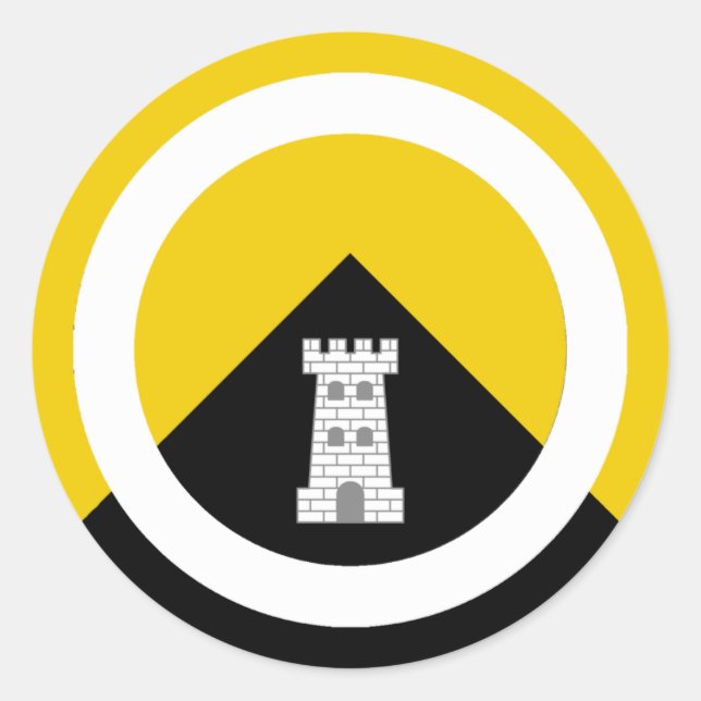 Barony of Endewearde Populace Badge Classic Round Sticker (Front)