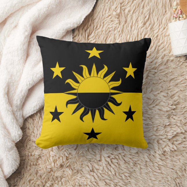 Barony of Eskalya Populace Badge Throw Pillow (Blanket)
