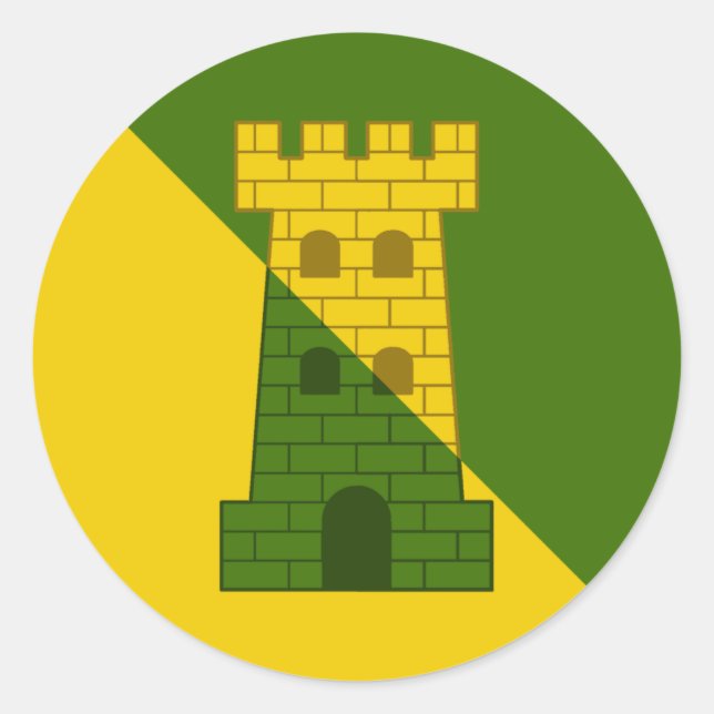 Barony of Fettburg Populace Badge Classic Round Sticker (Front)