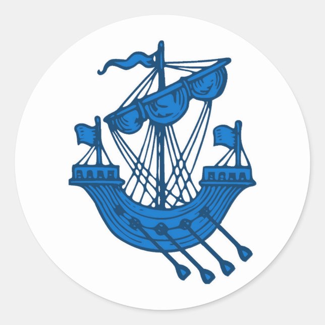 Barony of Ildhafn Populace Badge Classic Round Sticker (Front)
