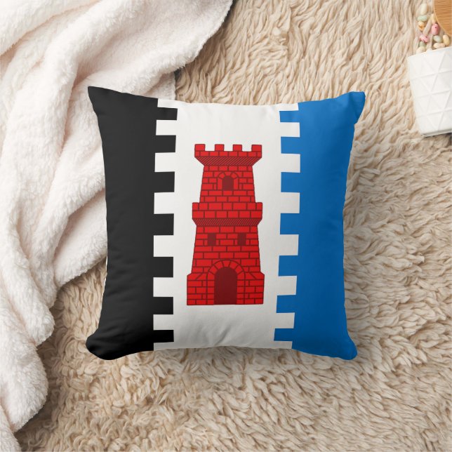 Barony of South Downs Populace Badge Throw Pillow (Blanket)