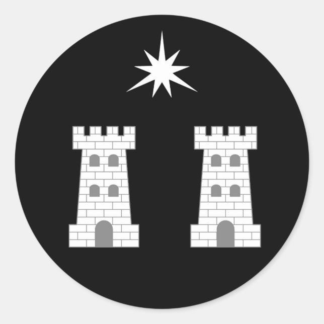 Barony of Stargate Populace Badge Classic Round Sticker (Front)