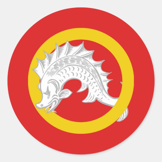 Barony of the Far West Populace Badge Classic Round Sticker (Front)