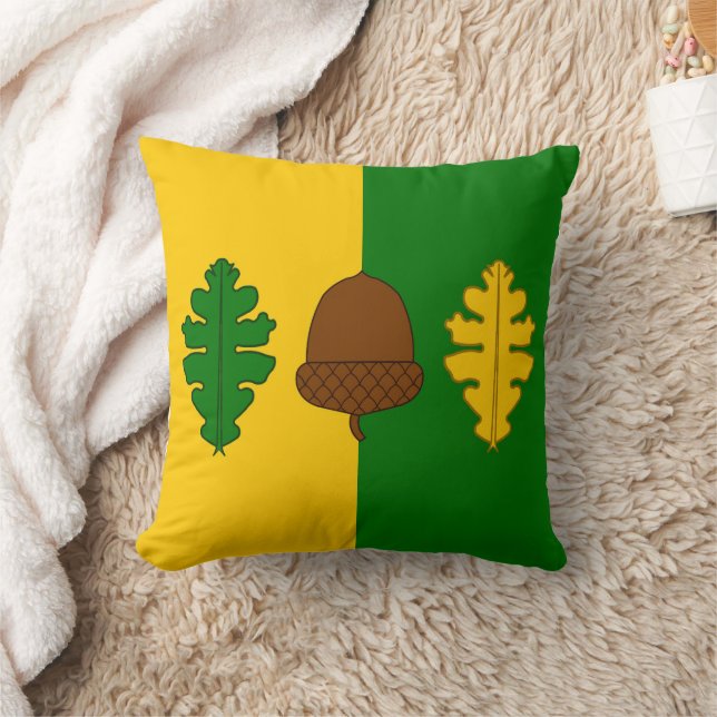Barony of Wealdsmere Populace Badge Throw Pillow (Blanket)