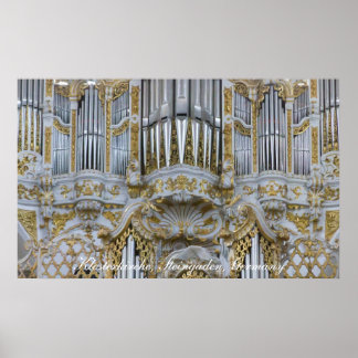 Baroque abbey organ poster