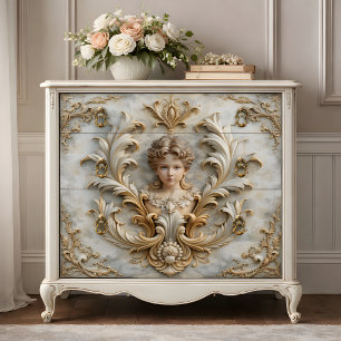 Baroque Angel Cherub Decoupage Tissue Paper