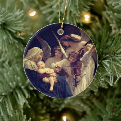 Baroque Angels Ceramic Ornament