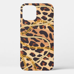 Baroque Animal Print, Chain Design iPhone 12 Case