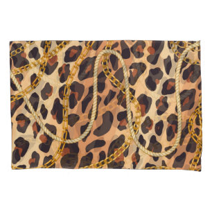 Baroque Animal Print, Chain Design Pillow Case