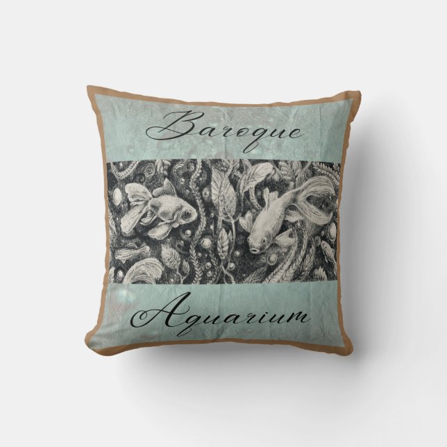 'Baroque Aquarium' - Cushion (Front)