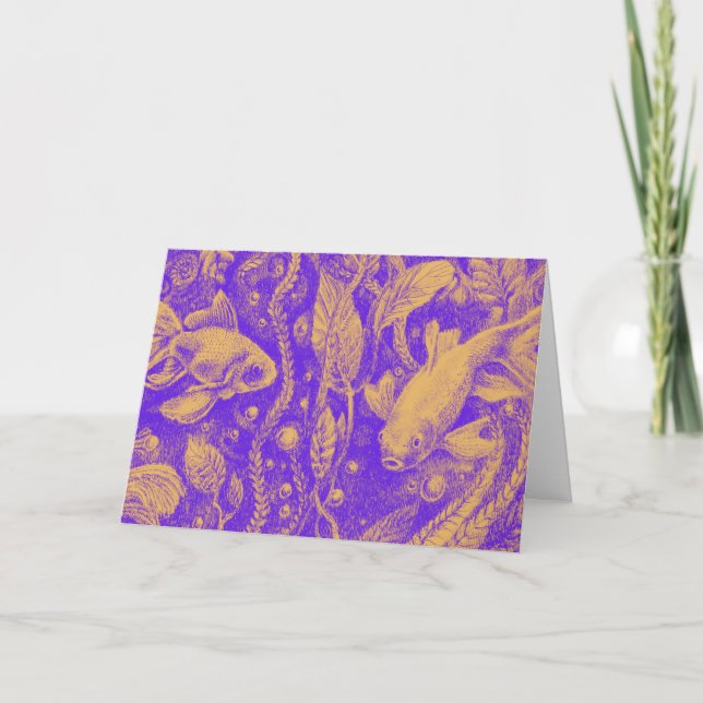 'Baroque Aquarium' - Thank You Card (Front)