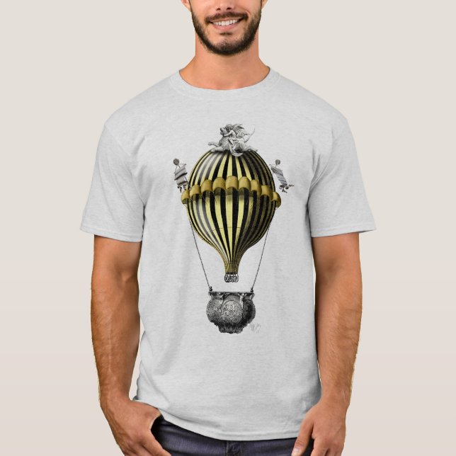 Baroque Balloon Black Yellow T-Shirt (Front)