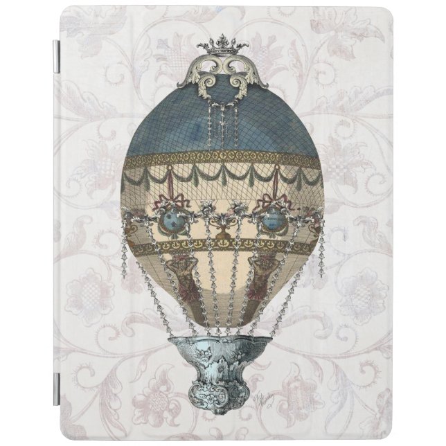Baroque Balloon Blue & Cream iPad Air Cover (Front)
