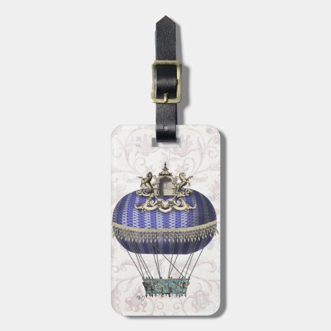 Baroque Balloon With Temple Luggage Tag (Front Vertical)