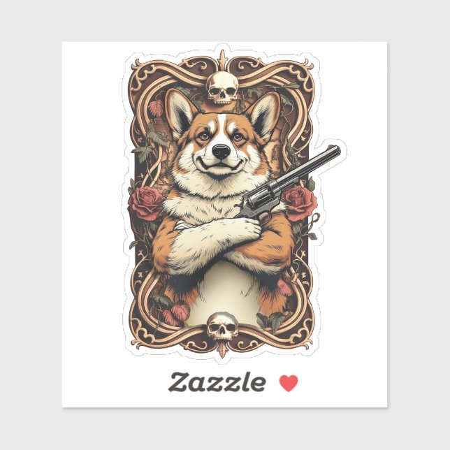 Baroque Bark: The Gentleman Outlaw Sticker (Sheet)