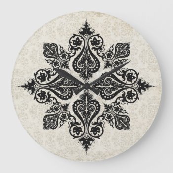 Baroque Beauty Large Clock by EnKore at Zazzle