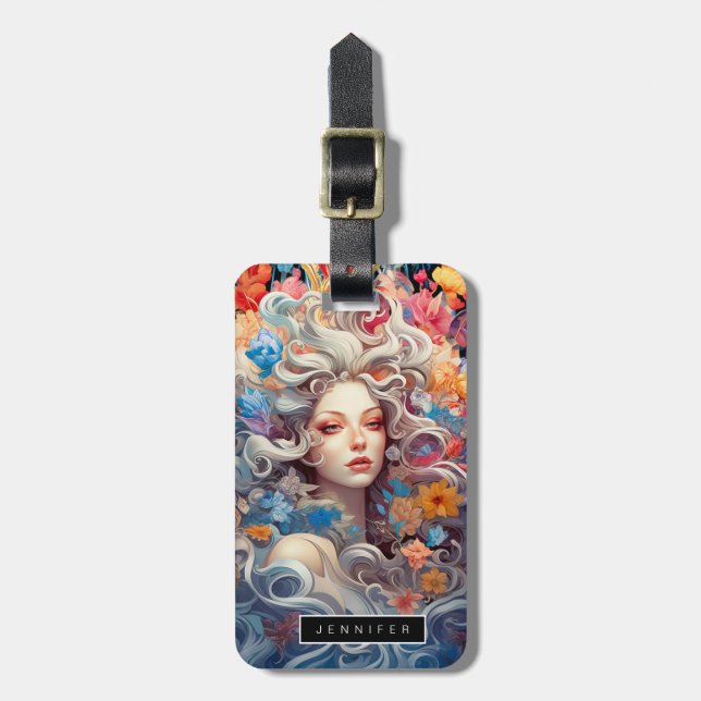 Baroque Beauty Luggage Tags (Front Vertical)
