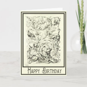 Baroque Birthday Card