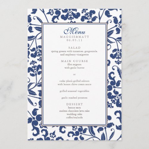 Baroque Branch Wedding Menu