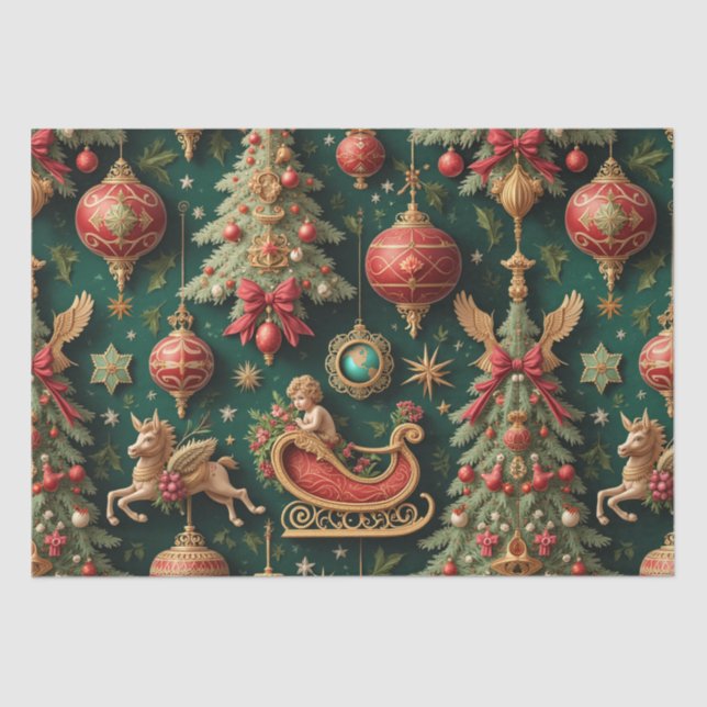 Baroque Christmas Tissue Paper (Front)