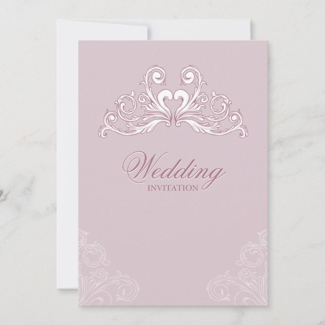 Baroque Classic wedding invitation (Front)