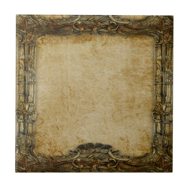 Baroque Custom Ceramic Tile (Front)
